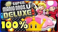 New Super Mario Bros. U Deluxe 🌰 S-6 Fire Bar Cliffs 🌰 100% All Star Coins