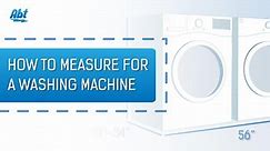 The Basics - How To Measure For A Washing Machine
