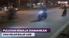 Balap Liar di Jalanan Semarang, Puluhan Remaja Diamankan Polisi