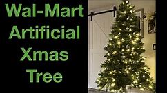 Wal-Mart Artificial Christmas Tree Basic Assembly Tutorial and Review NO TOOLS REQ'D [Wal-Mart Tree]