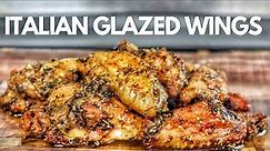 Italian Glazed Chicken Wings Are So DELICIOUS!