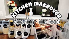 DIY Kitchen Makeover +Going through IT, BUT BE STILL || Baking, Fridge Restock and Pantry Organizing
