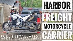 Harbor Freight Motorcycle Carrier: Install/Loading/Driving