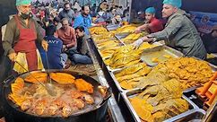 Karachi Fried Fish & Grilled Fish at Biggest Seafood Street LAHORI Spicy Masala FISH FRY Street Food