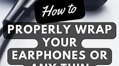 Use this method to wrap your earphone, headphone, and other light and thin cables without tangles. #reels #trending #instagram #facebookreels #earphones #headphones #tips #Electronics #gadgets #shorts #india #electric | Aesthetics Unwinding