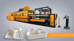 PS Polystyrene Foam Fast Food Box Machine , Foam Disposable Plates Dishes Meat Trays Making Machine