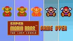Mario's Death in Every Super Mario Bros.: The Lost Levels Version 1986 (+ All Game Over Screens)