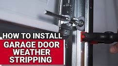 How To Install Garage Door Weather Stripping - Ace Hardware