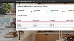 Simple Bakery Shop Management System in PHP/OOP Free Source Code