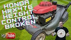 Honda hrx467 Height Adjustment Broken #micksmowers #hrxpro #honda