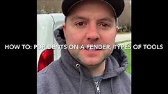 How To: PDR fender dent, tools, access | Mobile Paintless Dent Removal | Dent Baron | Raleigh, NC