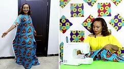 How to Sew the Perfect Kaftan Dress in minutes! (DETAILED STEPS)