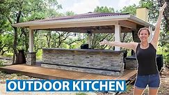 Building an Outdoor Kitchen! | From Start to Finish | Part 11