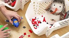 Metronic 4 Pcs Plastic Storage Baskets, Storage Bins Drawers for Kitchen & Toy Organization, Multicolor