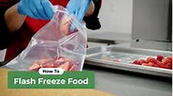 How to Flash Freeze (Individual Quick Freeze) Food Video