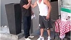 Still got it! Sylvester Stallone shows off muscles at lunch