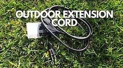 Outdoor Extension Cord with 3 Power Outlets