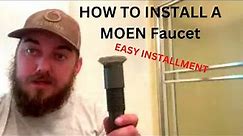How to Install Moen Faucet