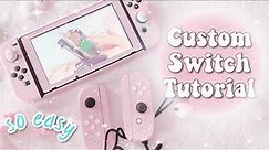 How to Decorate Your Switch // SUPER EASY (Cute Pastel Pink)