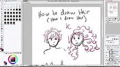 How to draw cartoon hair