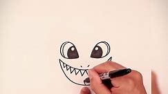 How To Draw Sharky Clee - Garten of Ban Ban #cartoondrawing #drawing #drawingtutorial #howtodraw #sharkyclee #gartenofbanban