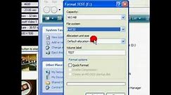 How to format A USB Drive