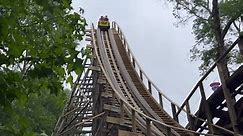 Kings Dominion - Braving the weather, park guests took...