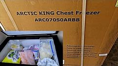 Unboxing and Setup of Cheap Walmart Arctic King Chest Freezer 7 CU FT