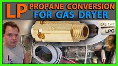 How To Convert a Front Load Gas Dryer to Propane or LP from Natural Gas