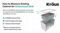 How to Measure Kitchen Cabinet for Undermount Sink Installation