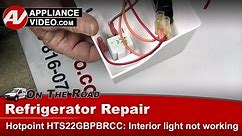 Hotpoint Refrigerator Repair - Interior Light Not Working - Door Switch