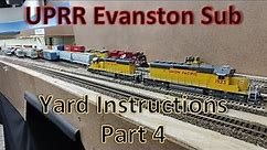 HO Scale trains in Action - Part 4 Yard Crew Instructional Video on the UPRR Evanston Sub Train Ops