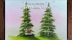 How to Paint EASY EVERGREEN TREES // Step by Step // With Yovette