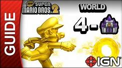 New Super Mario Bros. 2 - Star Coin Guide - World 4-Castle - Walkthrough