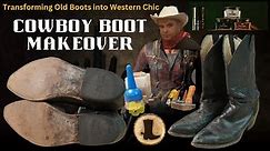A Stunning Cowboy Boot Makeover Transforming Old Boots into Western Chic