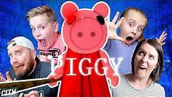 ROBLOX PIGGY is Chasing Us!!! (Try Not to JUMP!) K-City Gaming
