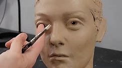 the coolest and easiest part of sculpting a face #clay #sculpting