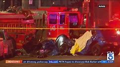 Video shows car slamming into firetruck in Compton, killing 2
