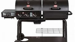 Char-Griller Duo Black Combo Grill with Side Burner Lowes.com