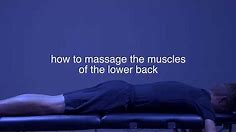How to massage the lumbar muscles with a percussive massager | Deep tissue massage for lower back