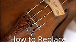 Instructions on changing your violin strings