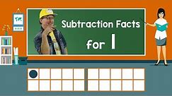 Practice Our Subtraction Facts for 1 | Subtraction Song | Math Song for Kids | Jack Hartmann
