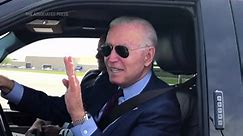Biden takes the wheel of new F150 electric truck