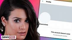 Lea Michele DELETES Twitter Amid Bullying Over Naya Rivera's Disappearance!