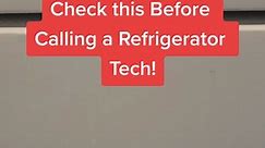 Check your this before calling a refrigerator tech! 🫧 #kitchentips #kitchenhack #refrigerator #fridgerepair #fridgehack