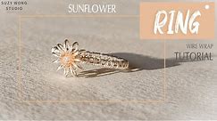Sunflower Wire Wrap Ring Tutorial| Easy Ring| DIY Ring| DIY Jewelry| How to make