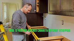 How To Restain Kitchen Cabinets Without Stripping - Thewoodweb