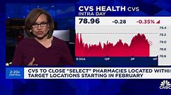 CVS to close 'select' pharmacies in Target stores starting in February