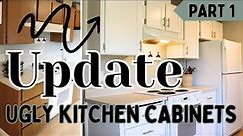How to Update Laminate Kitchen Cabinets (PT.1) | Cheap Kitchen Update | Kitchen Refresh On a Budget