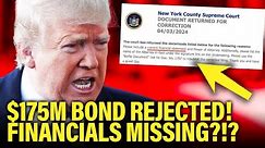 Wow! Court Suddenly REJECTS Trump’s Bond